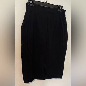 White House Black Market Elegant Black Pencil Skirt